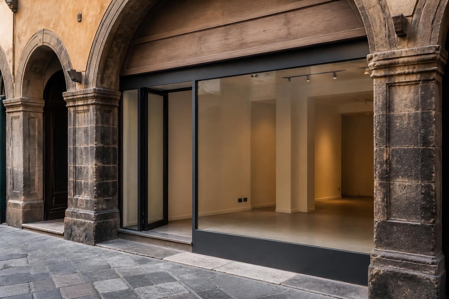 Locale commerciale sotto i portici del centro storico — Bassano del Grappa